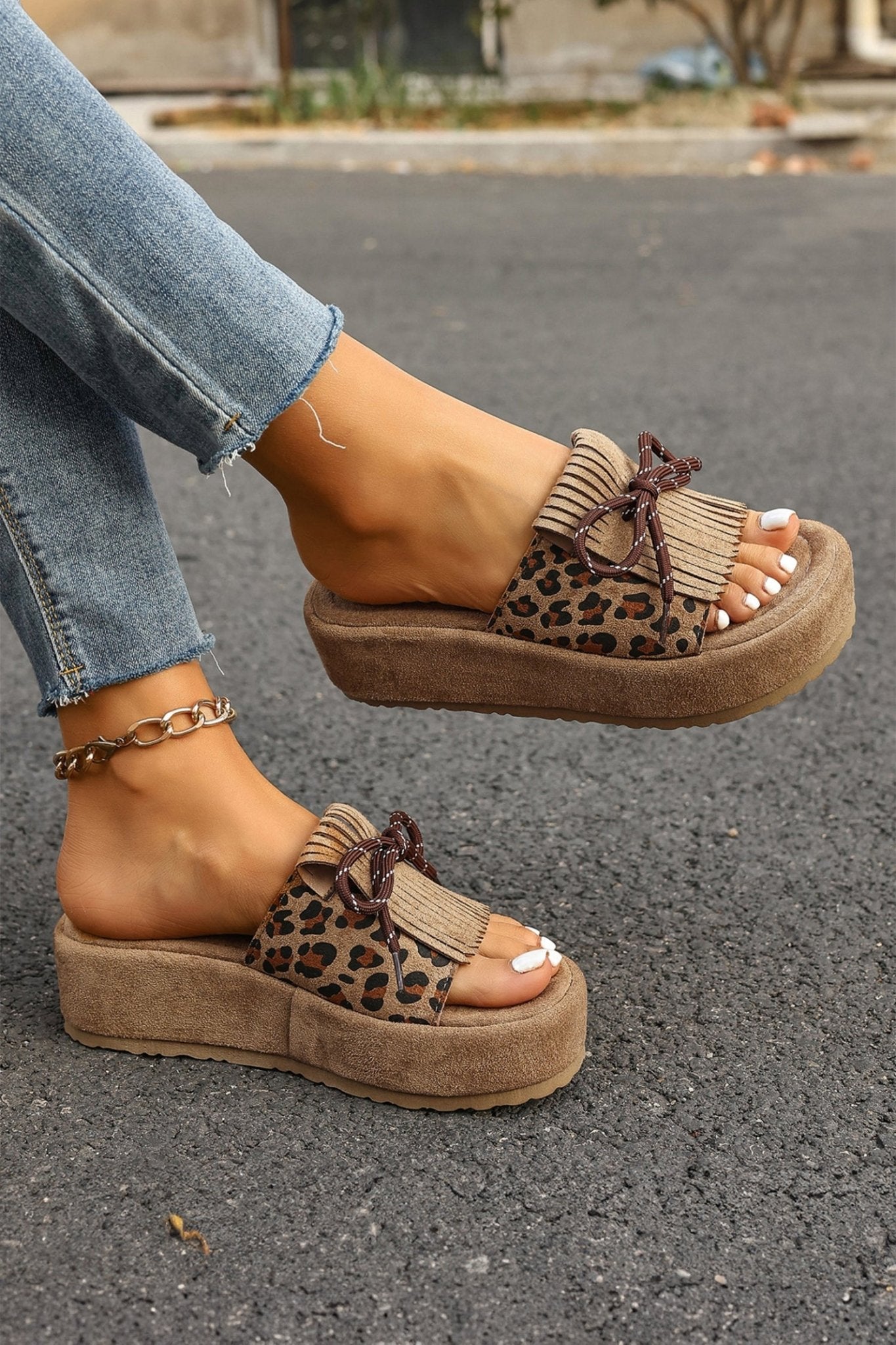 Morgan Up Detail Platform Slippers - Hello Beautiful BoutiqueSlippersThreaded Pear