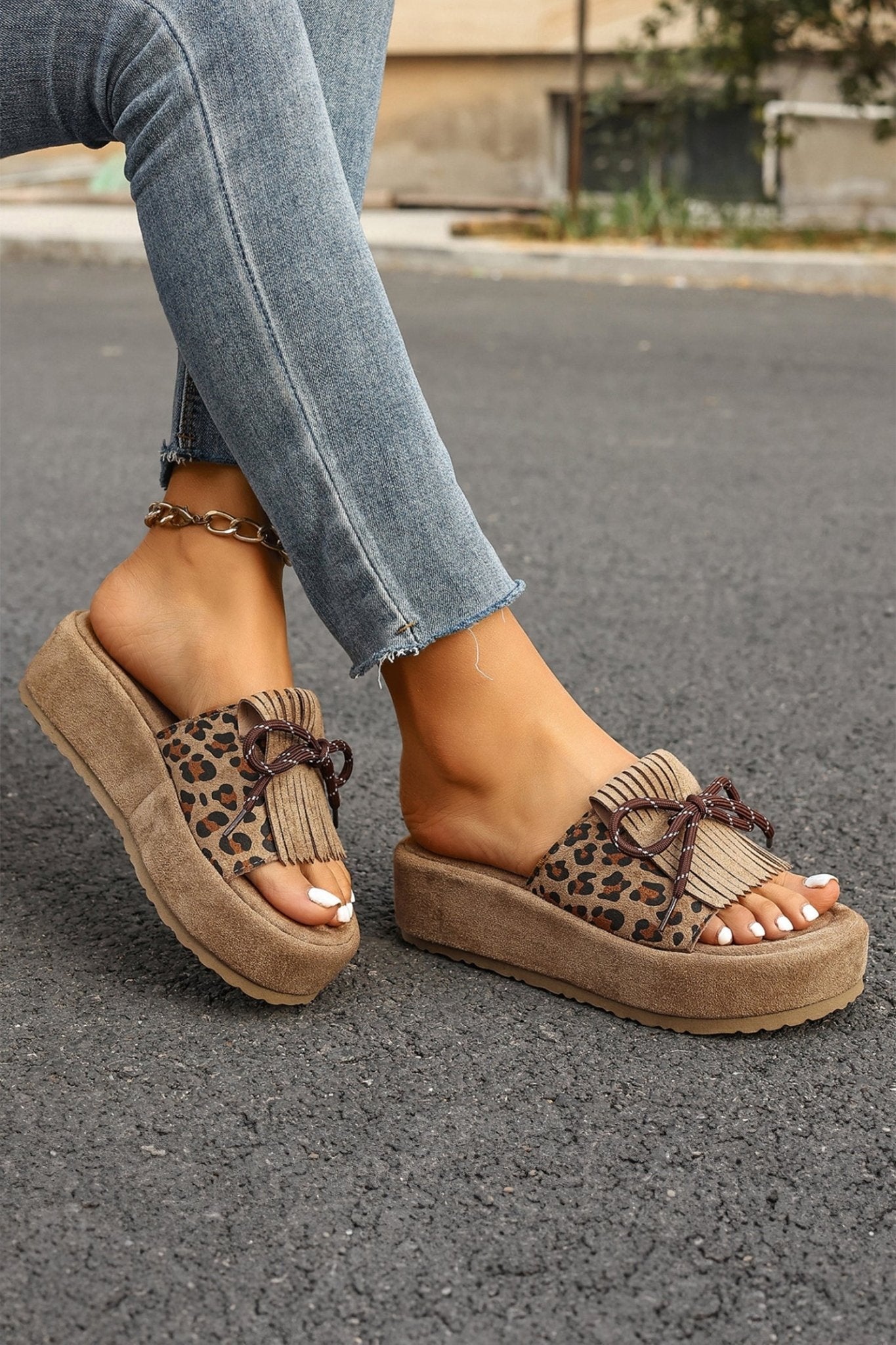 Morgan Up Detail Platform Slippers - Hello Beautiful BoutiqueSlippersThreaded Pear
