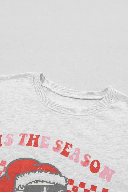 Murphy Christmas Claus Graphic Top - Hello Beautiful BoutiqueLoungewearThreaded Pear