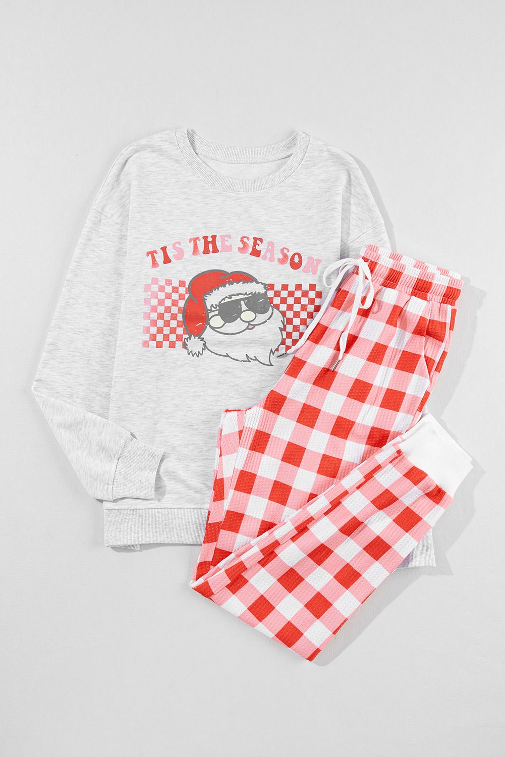 Murphy Christmas Claus Graphic Top - Hello Beautiful BoutiqueLoungewearThreaded Pear