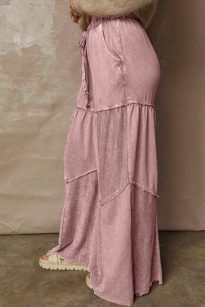 Murphy Leg Patchwork Drawstring Pants - Hello Beautiful BoutiquePants & CulotteThreaded Pear