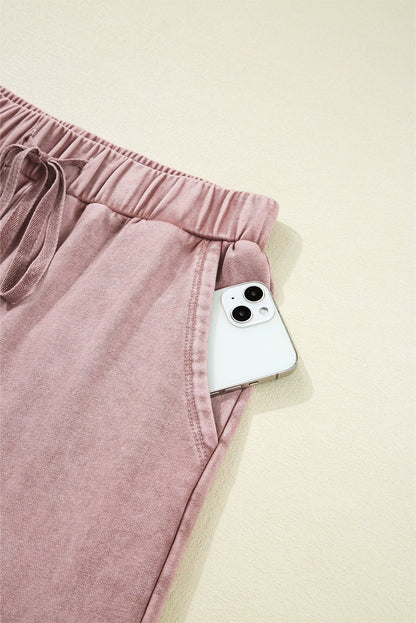 Murphy Leg Patchwork Drawstring Pants - Hello Beautiful BoutiquePants & CulotteThreaded Pear