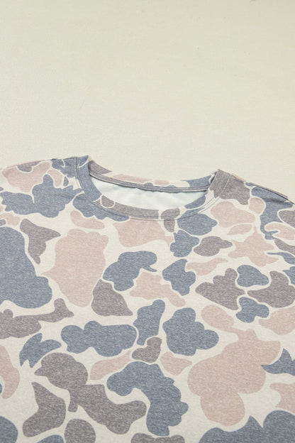 Mya Camo Loose Tee Set - Hello Beautiful BoutiqueShort SetsThreaded Pear