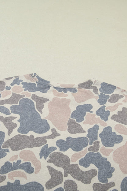 Mya Camo Loose Tee Set - Hello Beautiful BoutiqueShort SetsThreaded Pear