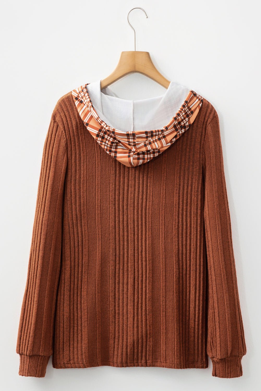 Mya Knit Drawstring Hooded Top - Hello Beautiful BoutiqueLong Sleeve TopsThreaded Pear
