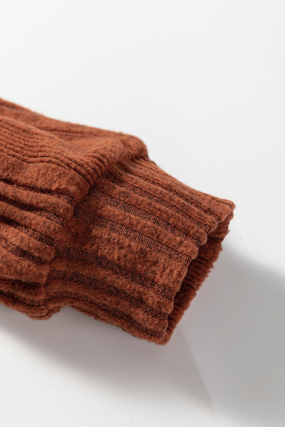 Mya Knit Drawstring Hooded Top - Hello Beautiful BoutiqueLong Sleeve TopsThreaded Pear