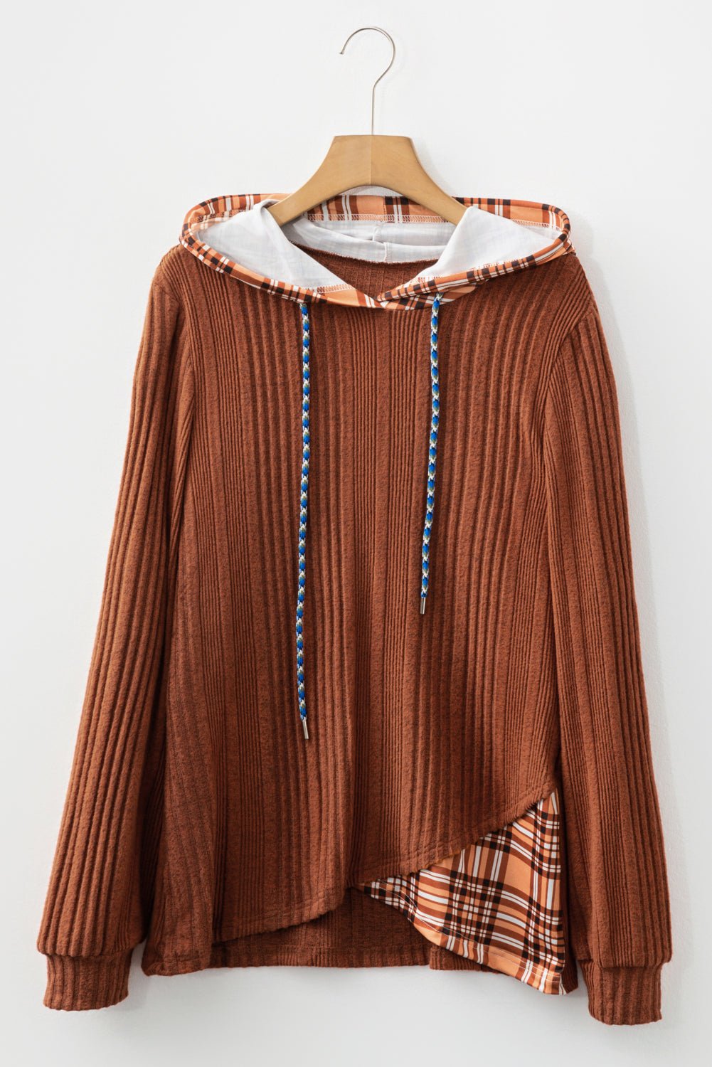 Mya Knit Drawstring Hooded Top - Hello Beautiful BoutiqueLong Sleeve TopsThreaded Pear