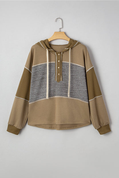 Myrabella Exposed Seam Half Pullover - Hello Beautiful BoutiqueSweatshirts & HoodiesThreaded Pear