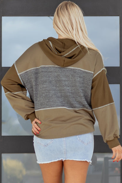 Myrabella Exposed Seam Half Pullover - Hello Beautiful BoutiqueSweatshirts & HoodiesThreaded Pear