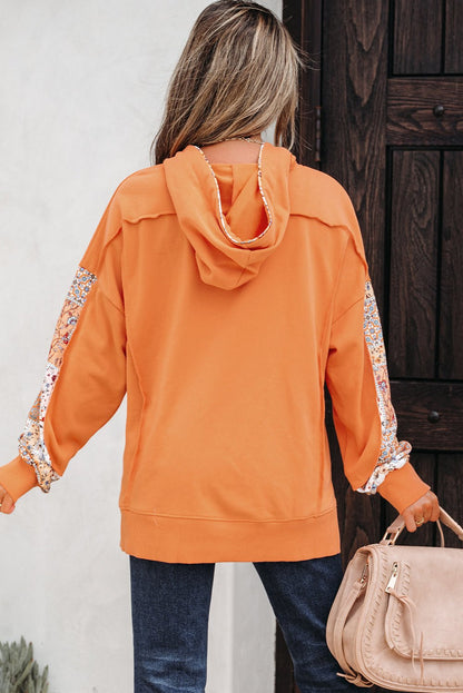 Myrassa Side Slit Drawstring Hoodie - Hello Beautiful BoutiqueSweatshirts & HoodiesThreaded Pear