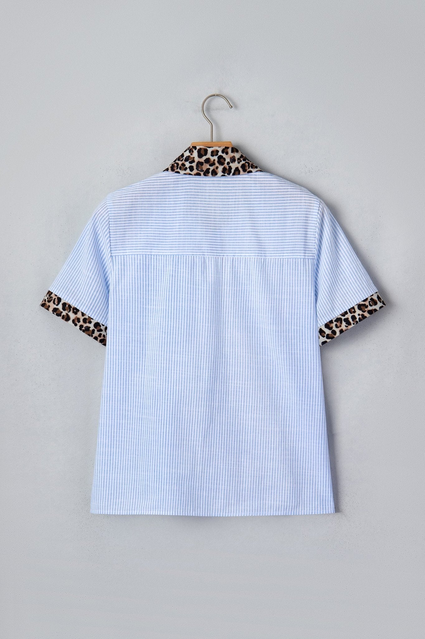 Nadia Collar Short Sleeve Shirt - Hello Beautiful BoutiqueBlouses & ShirtsThreaded Pear