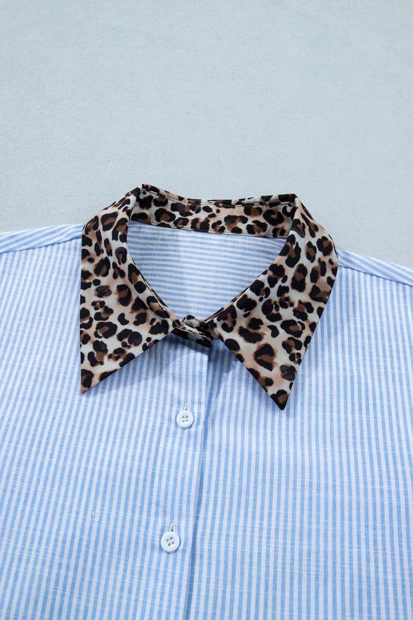 Nadia Collar Short Sleeve Shirt - Hello Beautiful BoutiqueBlouses & ShirtsThreaded Pear