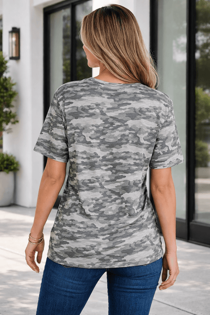 Nala Print Raw Edge Tee - Hello Beautiful BoutiqueTops & TeesThreaded Pear