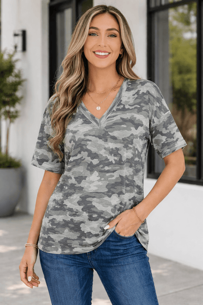 Nala Print Raw Edge Tee - Hello Beautiful BoutiqueTops & TeesThreaded Pear
