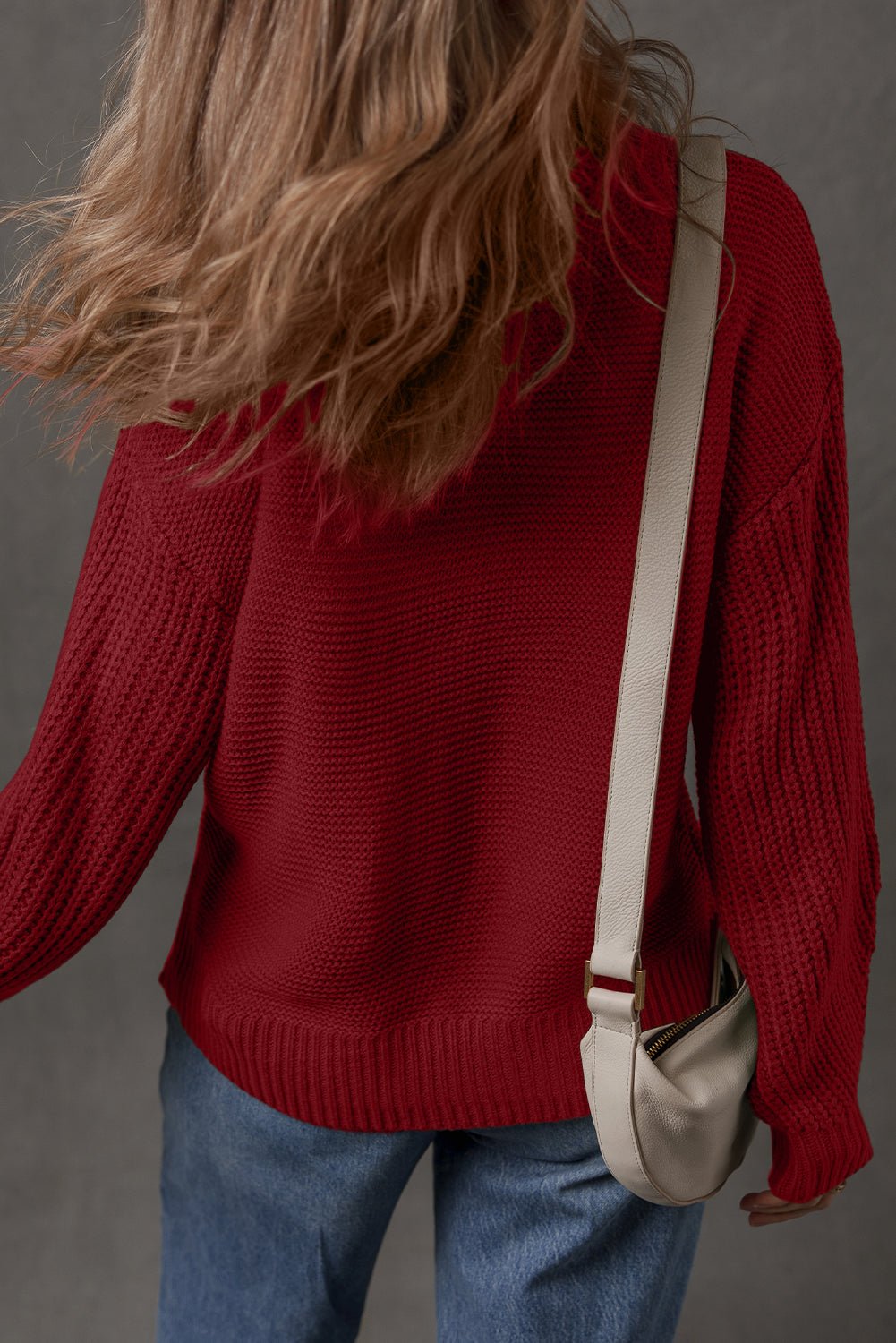 Natalia Drop Shoulder Loose Sweater - Hello Beautiful BoutiqueSweatersThreaded Pear