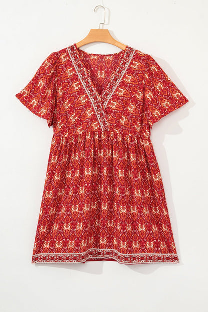 Natasha Waist Flowy Mini PLUS Dress - Hello Beautiful BoutiquePlus Size Mini DressesThreaded Pear