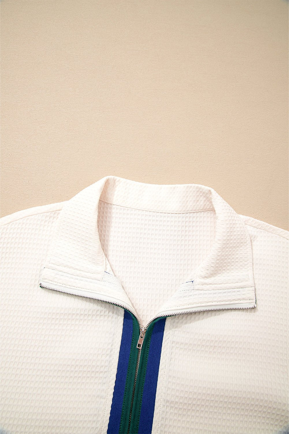 Naya Polo Zip Up Jumper - Hello Beautiful BoutiqueLong Sleeve TopsThreaded Pear