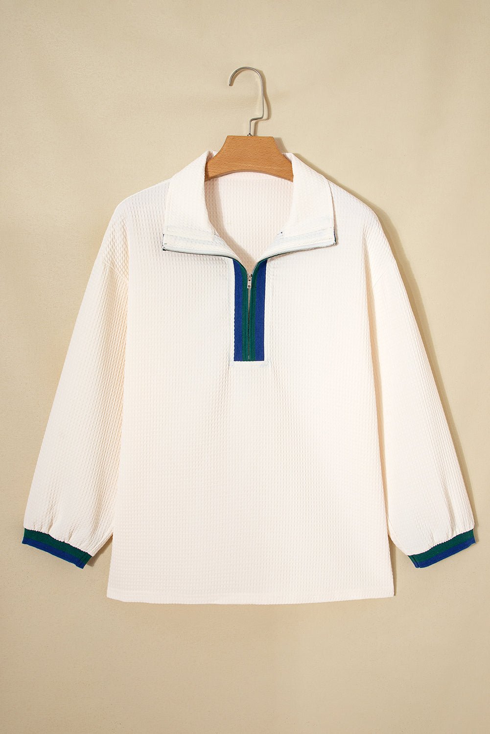 Naya Polo Zip Up Jumper - Hello Beautiful BoutiqueLong Sleeve TopsThreaded Pear