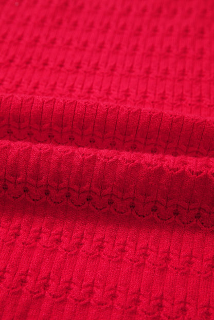 Nellie Knit Ribbed Cuffs Sweater - Hello Beautiful BoutiqueSweatersThreaded Pear