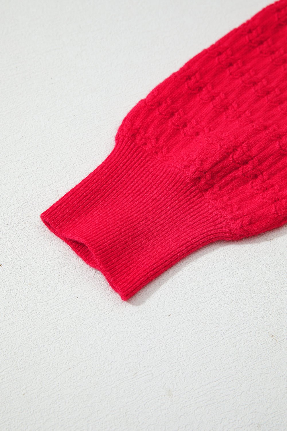 Nellie Knit Ribbed Cuffs Sweater - Hello Beautiful BoutiqueSweatersThreaded Pear