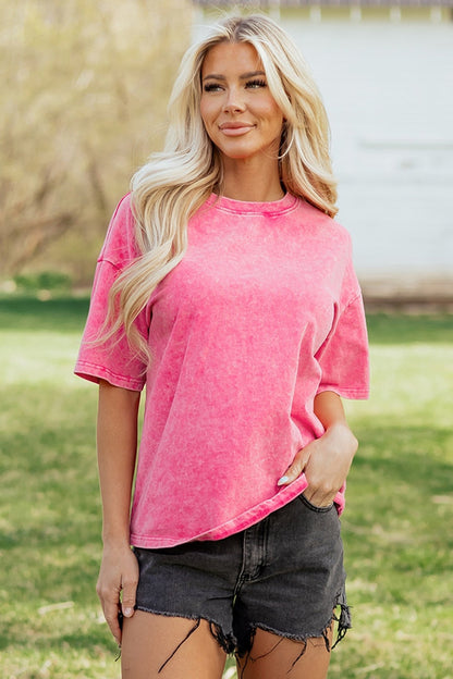 Neriah Mineral Washed Oversize Tee - Hello Beautiful BoutiqueTops & TeesThreaded Pear