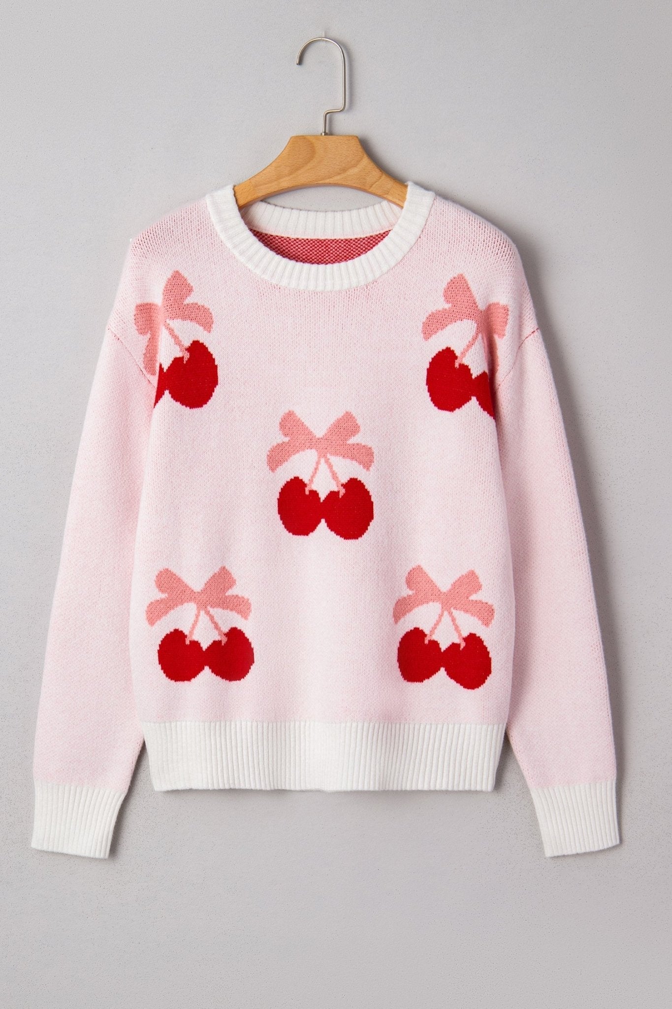 Nevaeh Pattern Drop Shoulder Sweater - Hello Beautiful BoutiqueSweatersThreaded Pear