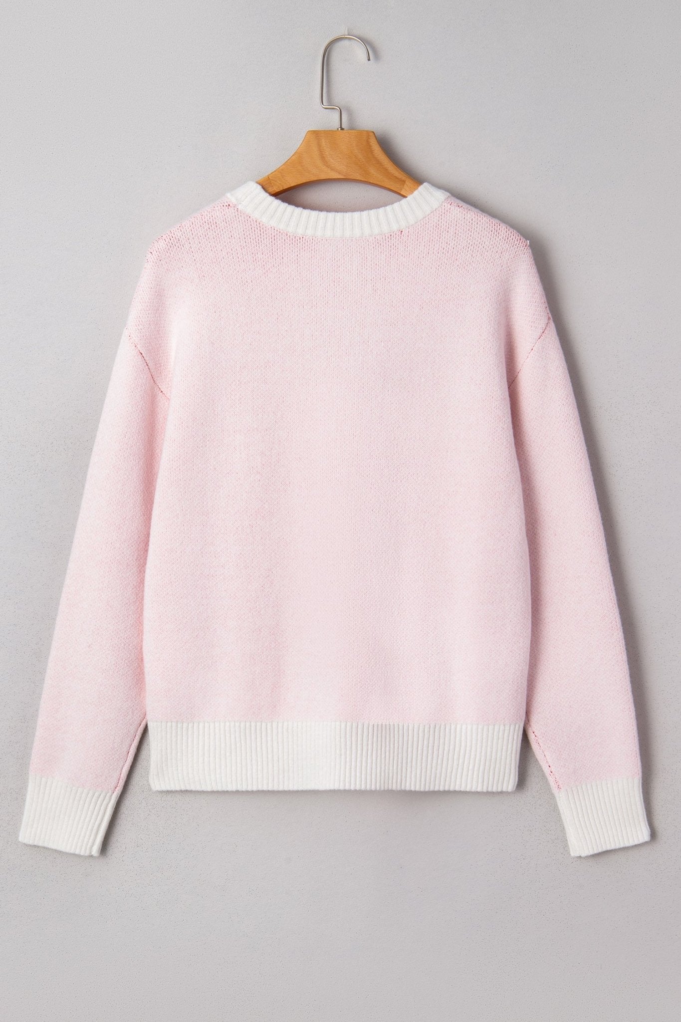 Nevaeh Pattern Drop Shoulder Sweater - Hello Beautiful BoutiqueSweatersThreaded Pear