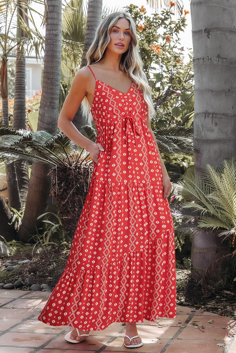 Nevaeh Straps Drawstring Maxi Dress - Hello Beautiful BoutiqueMaxi DressesThreaded Pear