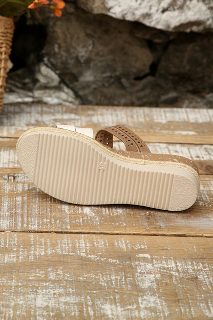 Nevaeh Straps Platform Wedge Slippers - Hello Beautiful BoutiqueSlippersThreaded Pear