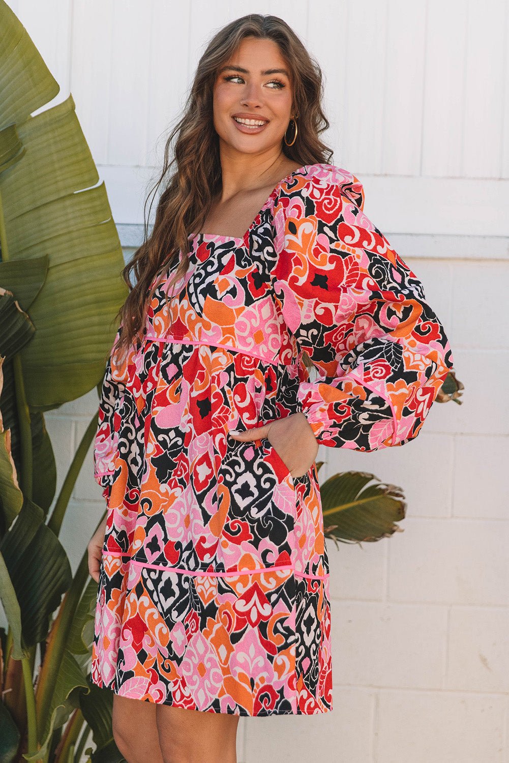 Nicole Puff Sleeve Mini Dress - Hello Beautiful Boutique15% OFFThreaded Pear