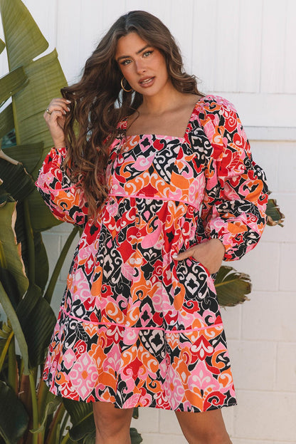 Nicole Puff Sleeve Mini Dress - Hello Beautiful Boutique15% OFFThreaded Pear