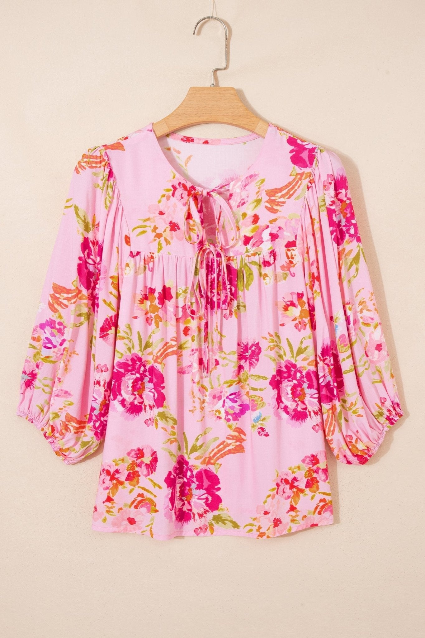 Nicole Puffy Half Sleeve Blouse - Hello Beautiful BoutiqueBlouses & ShirtsThreaded Pear