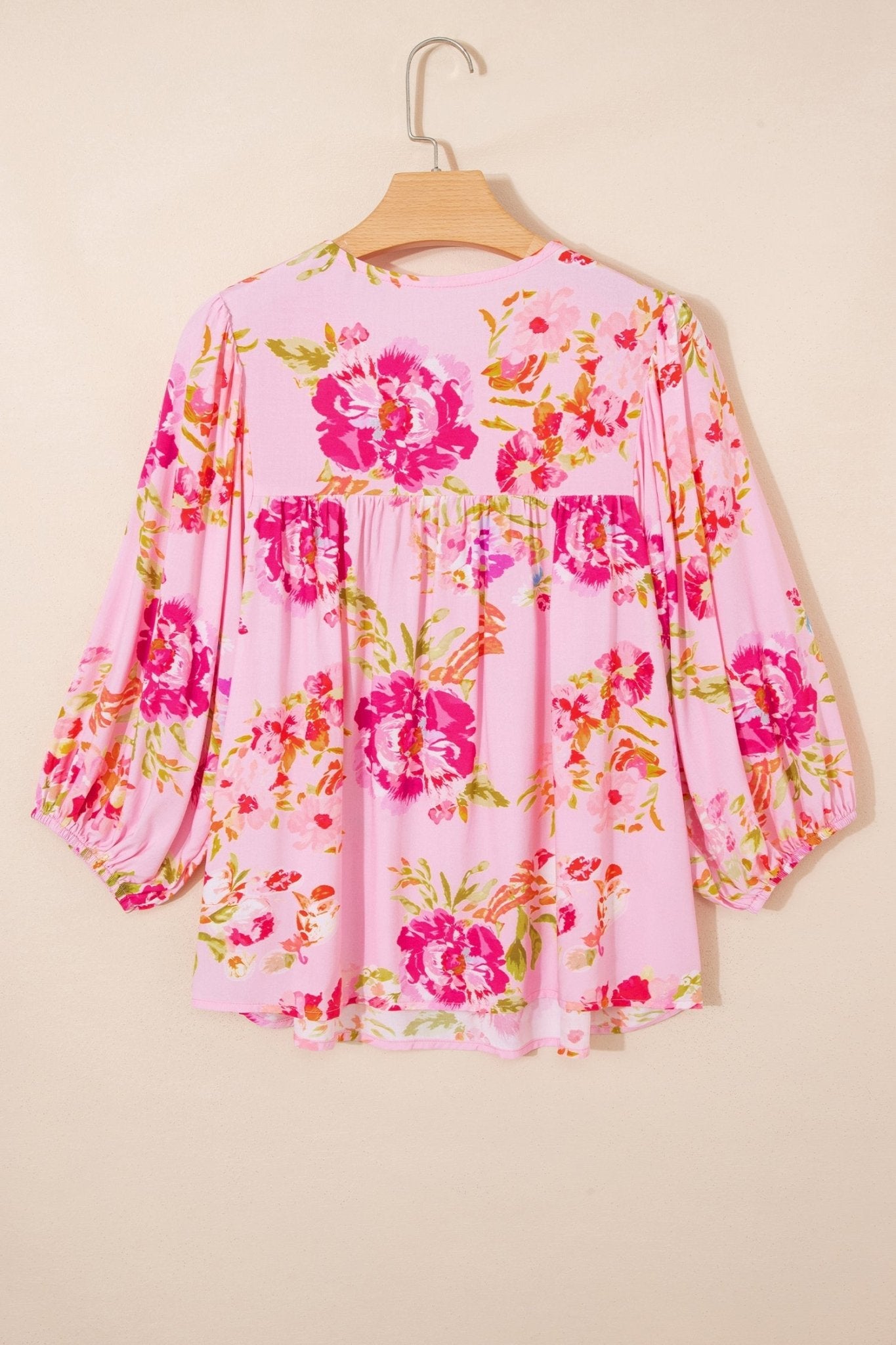 Nicole Puffy Half Sleeve Blouse - Hello Beautiful BoutiqueBlouses & ShirtsThreaded Pear