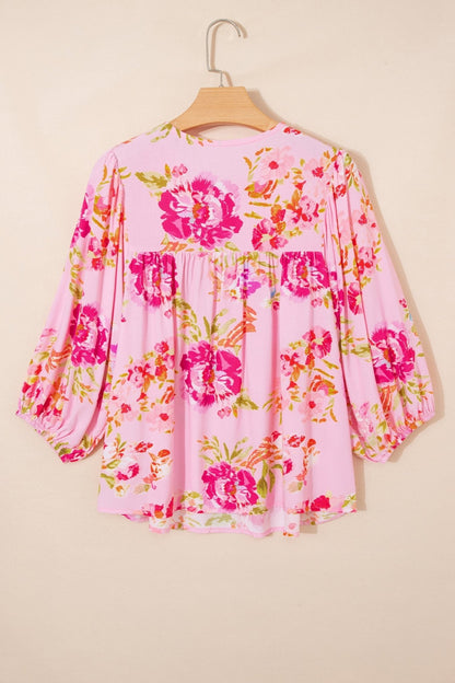 Nicole Puffy Half Sleeve Blouse - Hello Beautiful BoutiqueBlouses & ShirtsThreaded Pear