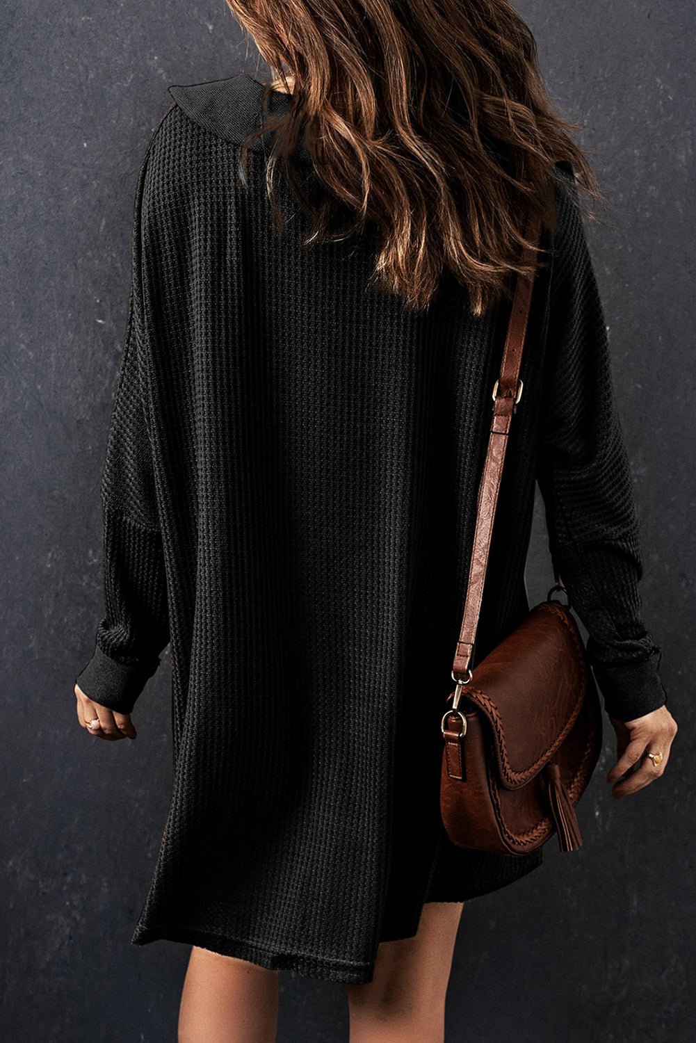 Nina Waffle Knit Long Sleeve Top - Hello Beautiful BoutiqueLong Sleeve TopsThreaded Pear