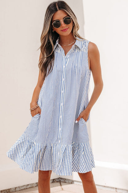 Noa Stripe Dress - Hello Beautiful BoutiqueMini DressesThreaded Pear