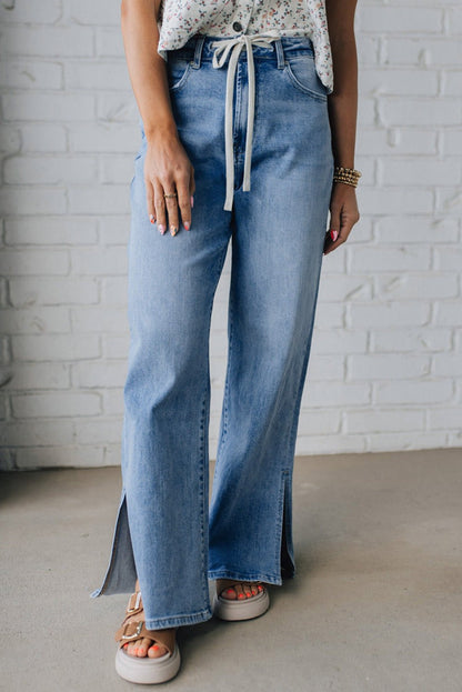 Noah Rise Drawstring Casual Jeans - Hello Beautiful Boutique15% OFFThreaded Pear