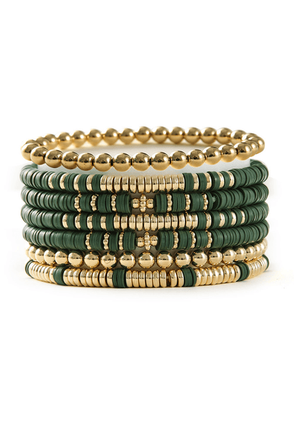 Noor Layered Beaded Bracelet Set - Hello Beautiful BoutiqueJewelryThreaded Pear