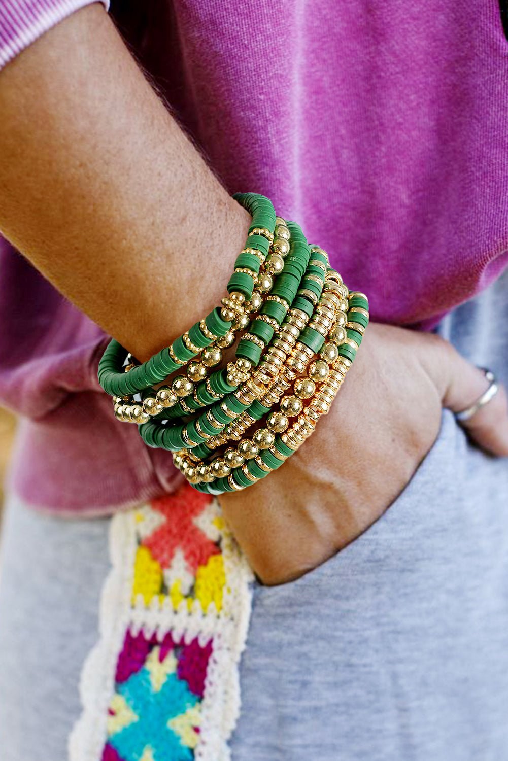 Noor Layered Beaded Bracelet Set - Hello Beautiful BoutiqueJewelryThreaded Pear