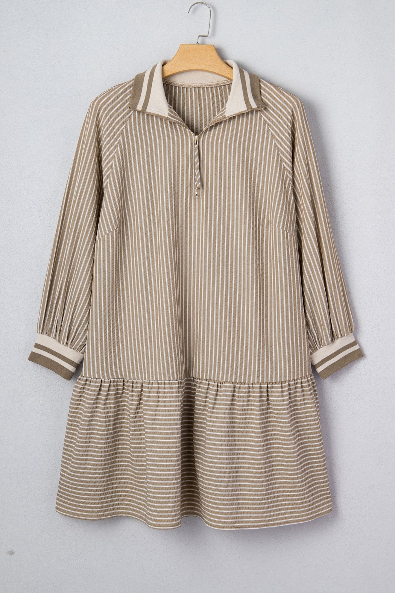 Noor Sleeve Ruffled Mini PLUS Dress - Hello Beautiful BoutiquePlus Size Mini DressesThreaded Pear