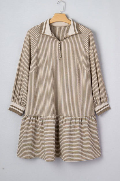 Noor Sleeve Ruffled Mini PLUS Dress - Hello Beautiful BoutiquePlus Size Mini DressesThreaded Pear