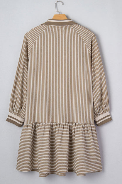 Noor Sleeve Ruffled Mini PLUS Dress - Hello Beautiful BoutiquePlus Size Mini DressesThreaded Pear