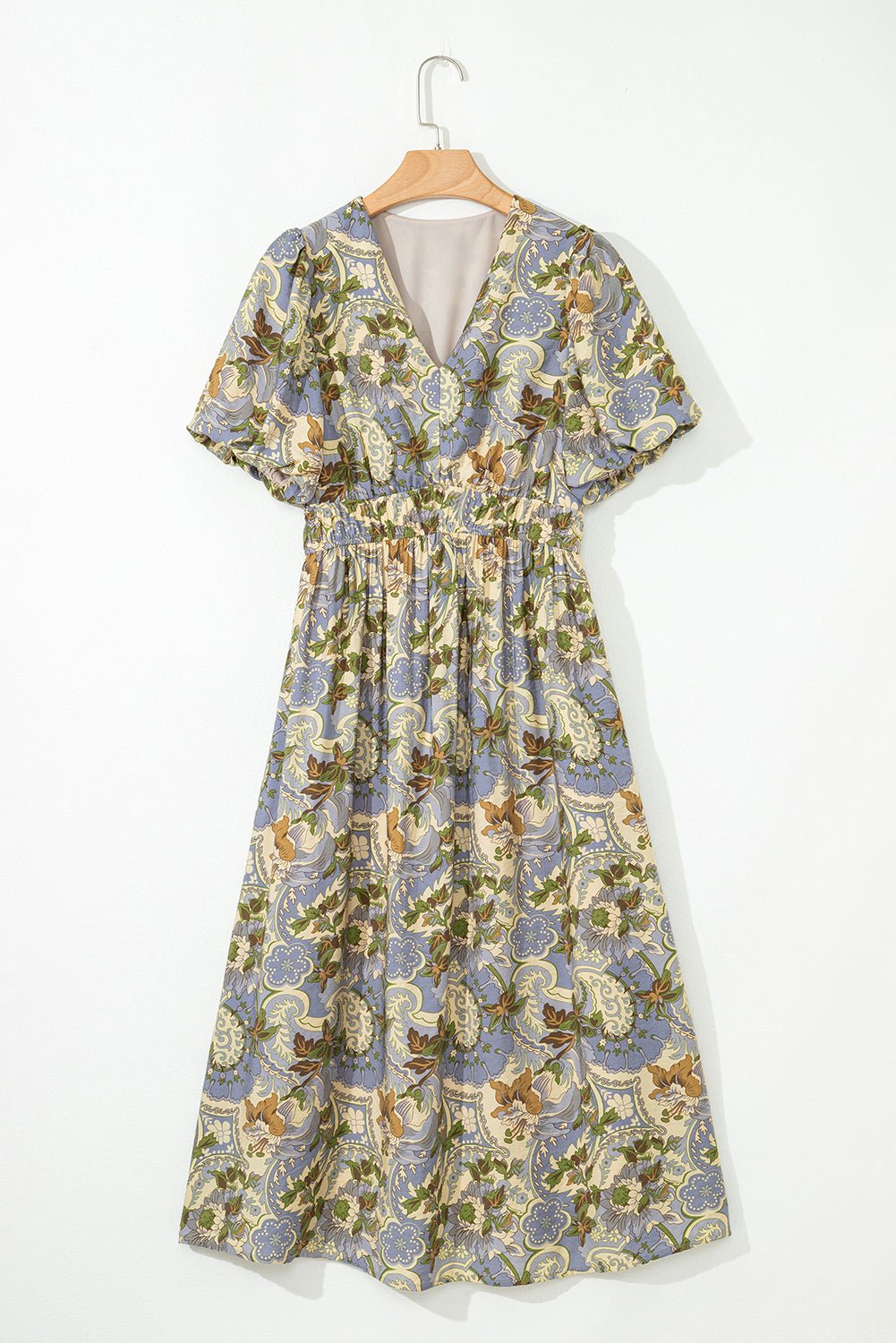 Nora Puff Sleeve Long Dress - Hello Beautiful BoutiqueMaxi DressesThreaded Pear