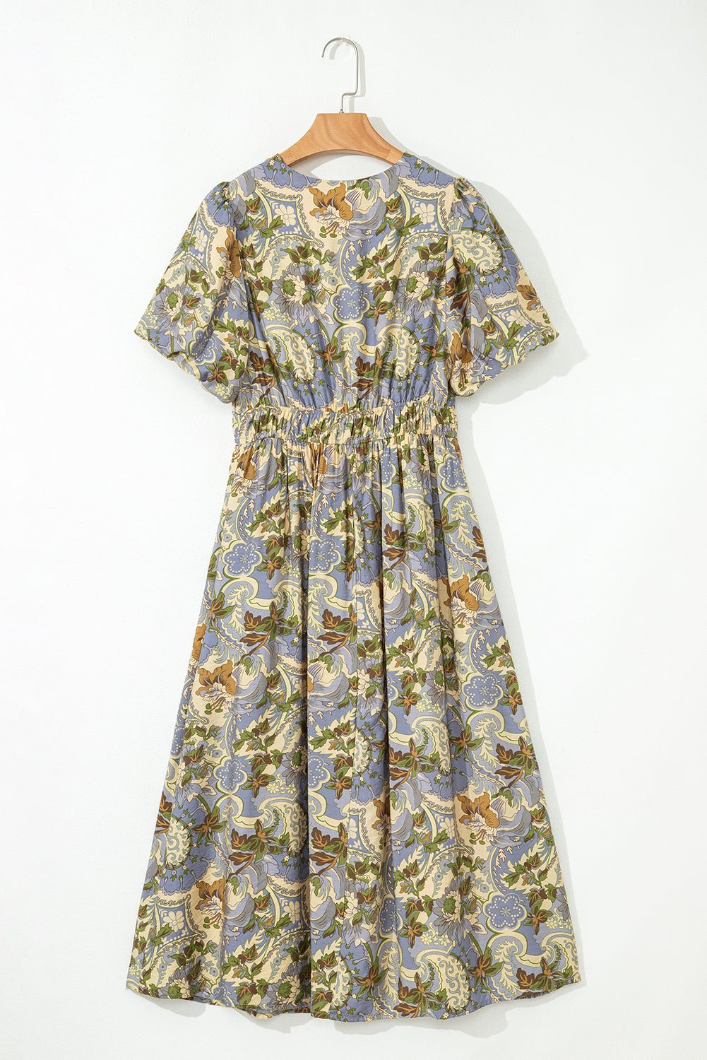 Nora Puff Sleeve Long Dress - Hello Beautiful BoutiqueMaxi DressesThreaded Pear