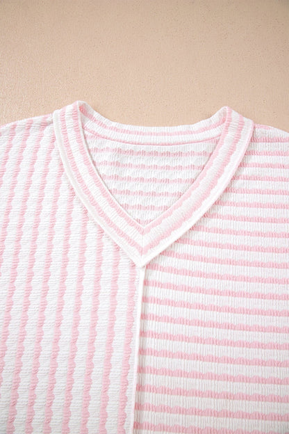 Nora Seam Patchwork T PLUS Shirt - Hello Beautiful BoutiquePlus Size Tops & TeesThreaded Pear