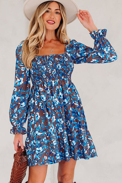 Norava Ruffled Sleeve Floral Dress - Hello Beautiful BoutiqueFloral DressesThreaded Pear