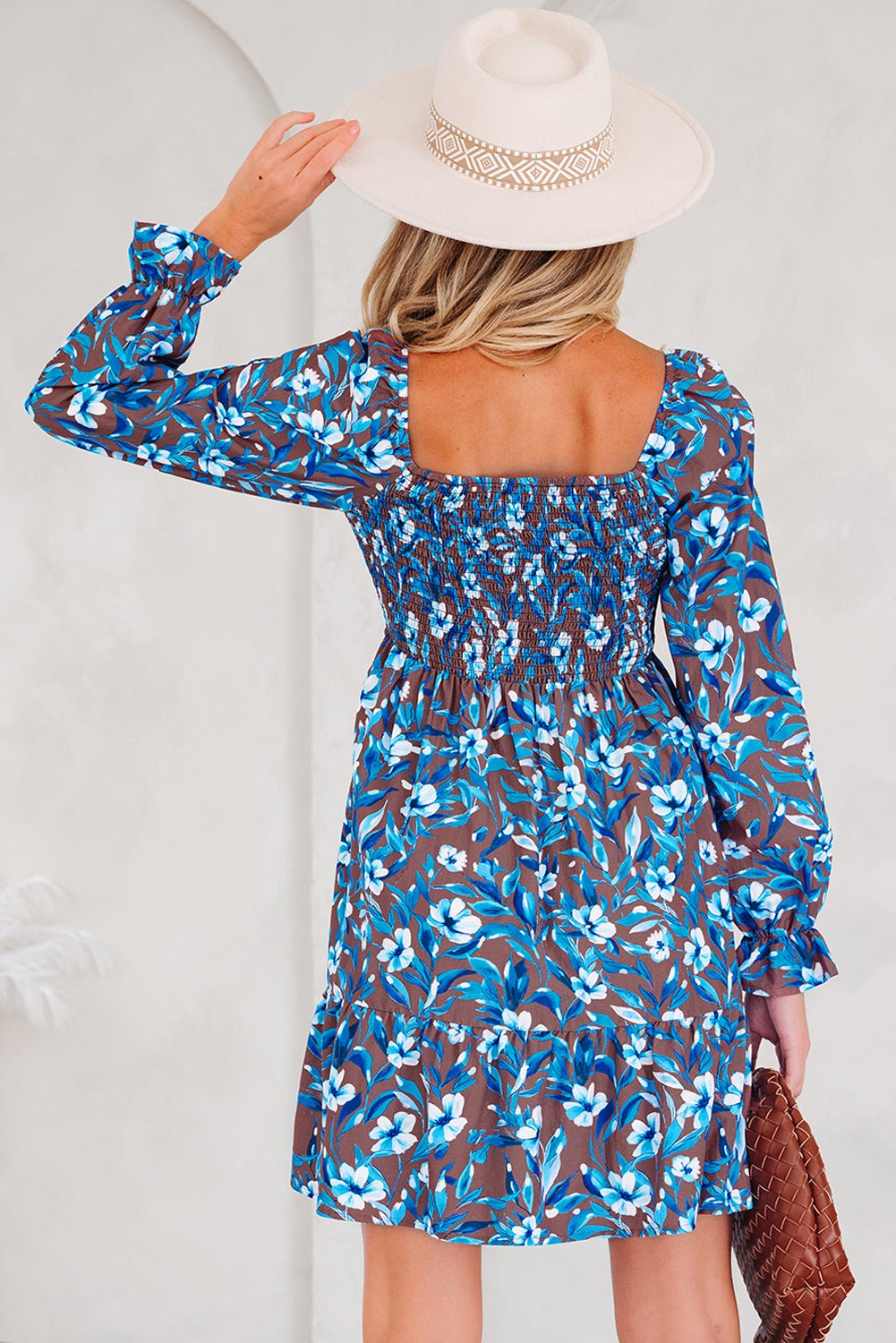 Norava Ruffled Sleeve Floral Dress - Hello Beautiful BoutiqueFloral DressesThreaded Pear