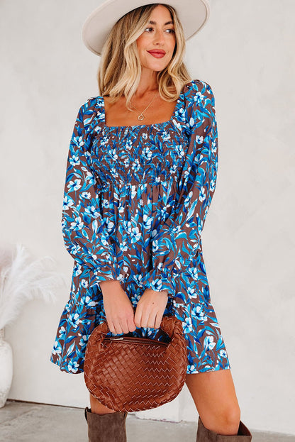 Norava Ruffled Sleeve Floral Dress - Hello Beautiful BoutiqueFloral DressesThreaded Pear