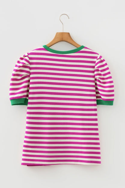 Nova Sleeve Contrast Trim Tee - Hello Beautiful BoutiqueTops & TeesThreaded Pear
