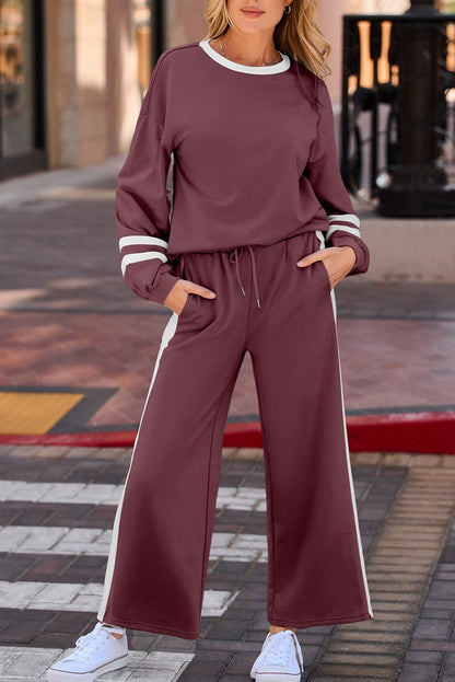 Novah Wide Leg Pant Set - Hello Beautiful BoutiquePant SetsThreaded Pear